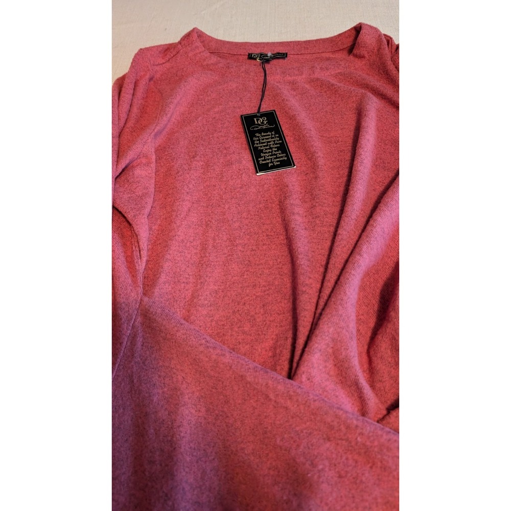 Women's Dusty Rose long sleeve sweater with waist tie Size XL